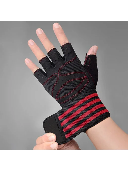 Нет бренда Перчатки для тренировок White gym gloves, белый, фото 3