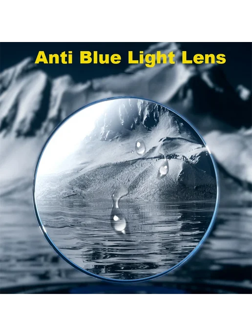 SO SMOOTH WIND Линзы Anti Blue Light Lens 1.61 для очков MR-8, синий
