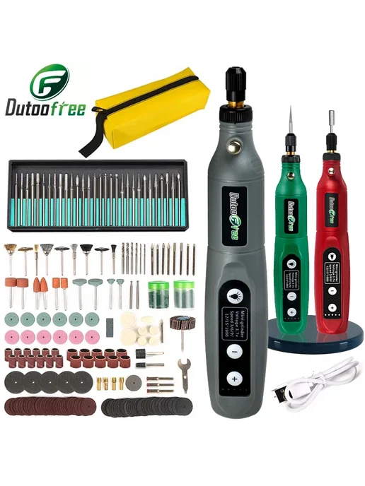 dutoofree Беспроводная мини-дрель Dremel Green-60PCS, 60 шт, фото 2