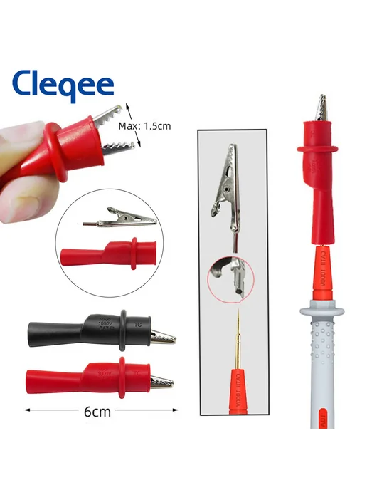 CLEQEE P1506 Тестовые щупы для мультиметра, 2 шт, 2 шт, фото 4