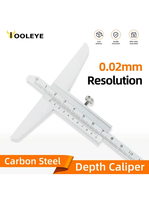 Tooleye Штангенциркуль глубиномер 0-150 200 300 мм, вариант, фото 2