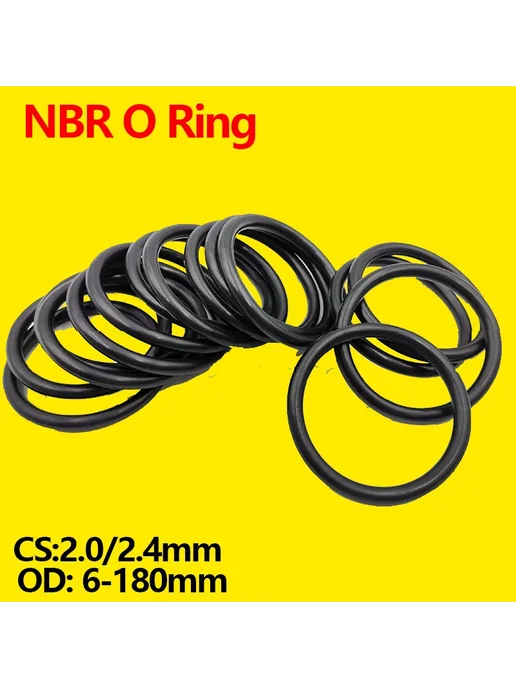 Нет бренда Уплотнительное кольцо NBR черное, OD 41mm, 2.4mm, 50шт, 50 шт, фото 3