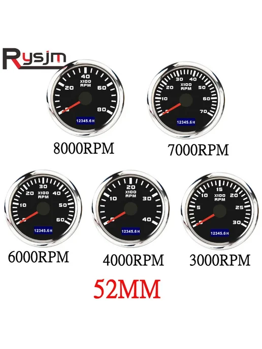 RYSJM Тахометр M18 Sensor 3000-8000 об мин, вариант, фото 3