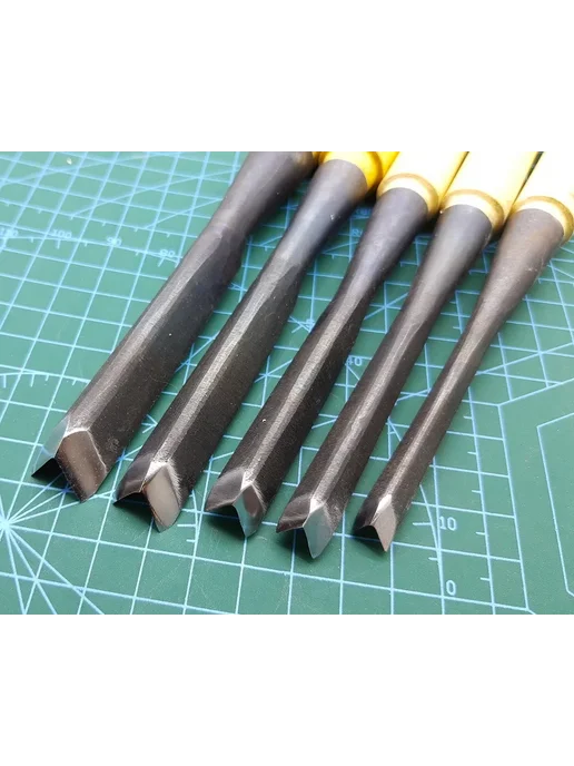 tsikan Долото треугольное для резьбы по дереву лезвие 8mm, 10mm, фото 2