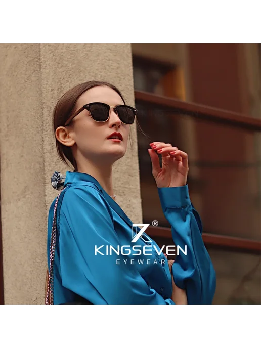 KingSeven N5516 Солнцезащитные очки, Green G15, зеленый, фото 7