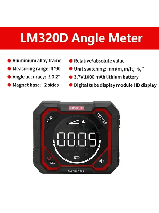 uni-t цифровой угломер LM320, вариант