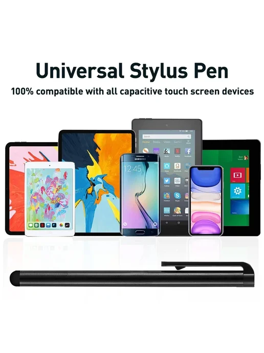 ASOMETECH Универсальный стилус для планшета и телефона 2 PCS Black, 2 шт, фото 3