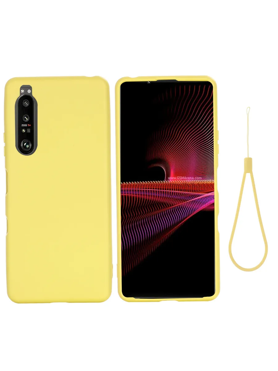 Чехол из жидкого силикона для Sony Xperia 1 III, 10 V, Ⅲ, 5