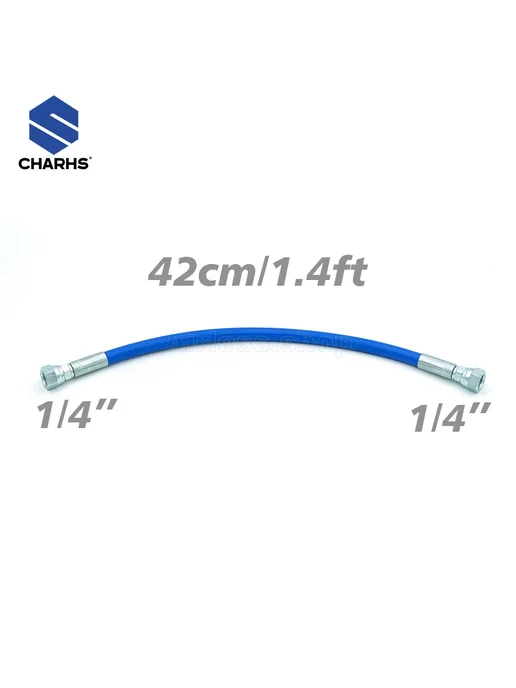 charhs синий шланг высокого давления 42см, 1 4", синий, фото 4