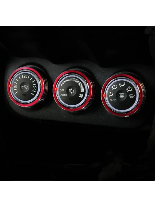 Ladysmtop 3 шт. Переключатели кондиционера Black для Mitsubishi, 3 шт, фото 3