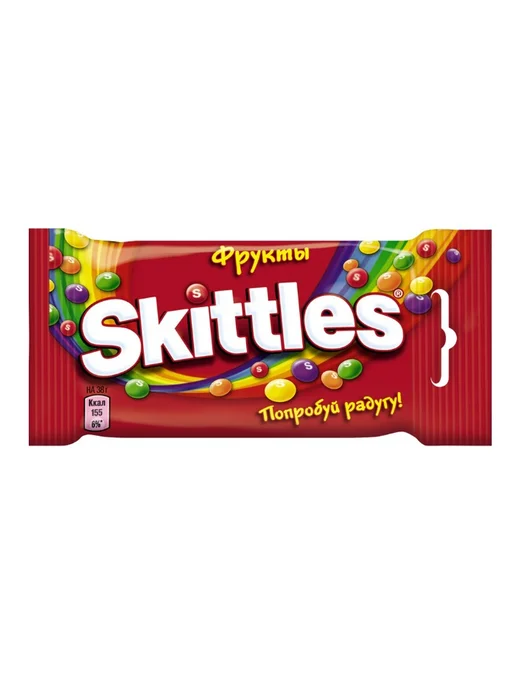 Драже SKITTLES Фрукты в сахарной глазури, 38 г, 6 шт, 38 г, 6 шт, фото 2