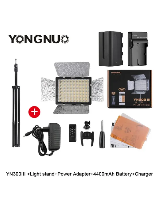 YongNuo YN300 III Kit 20, видеосвет с софтбоксом, Kit 20 видеосвет с, фото 2