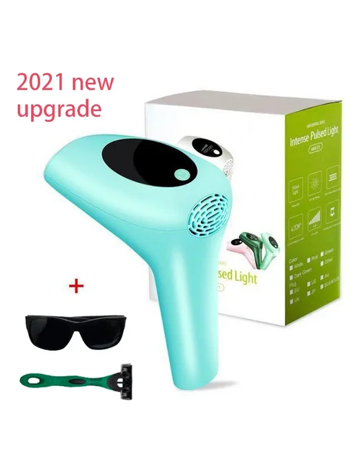 kodo Эпилятор IPL 900000 импульсов, sky blue, UK plug, голубой