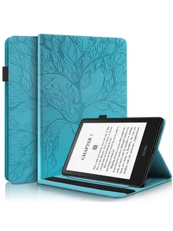Ecasetok Чехол-кошелек Kindle blue tree rxzt