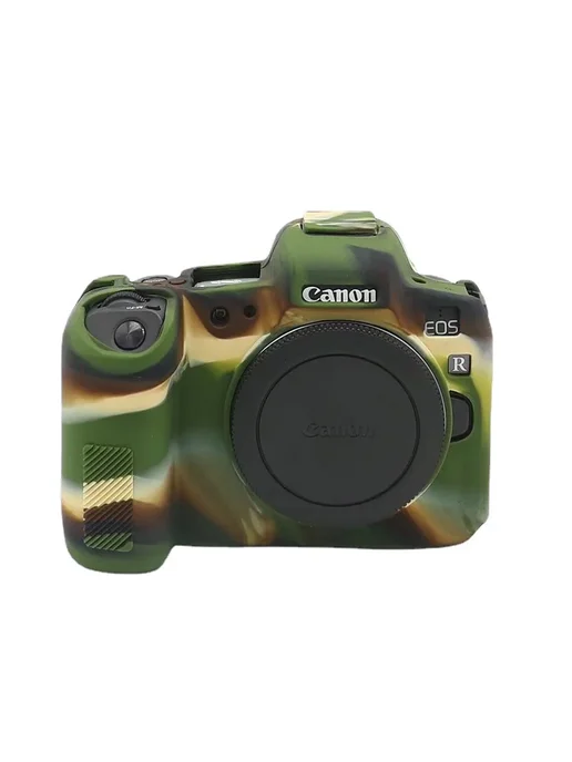 RYH Силиконовый чехол для Canon EOS R камуфляж, красный, фото 5