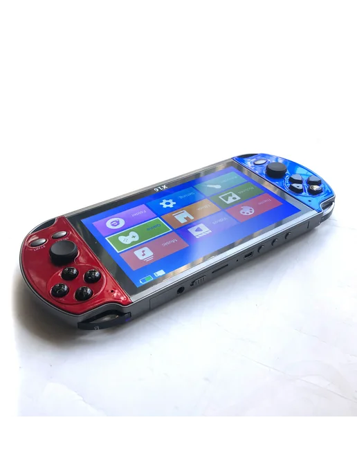 Pinzhishu X16 портативная игровая консоль 6,5 дюйма 6800 игр, синий, фото 2