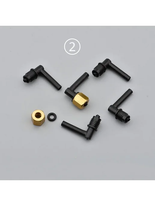 JACA Комплект соединителей для чернил DX5 No.2 longer one, черный