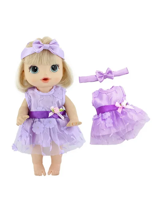 Hello Reborn Кукла Baby Alive в пижаме с розовым бантом, цвет 21, розовый, фото 3