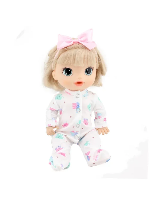 Hello Reborn Кукла Baby Alive в белом костюме "Hello World Baby", белый, фото 5