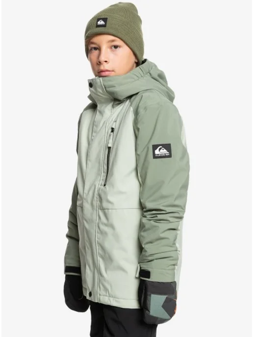 quiksilver Пуховик, зеленый, фото 2