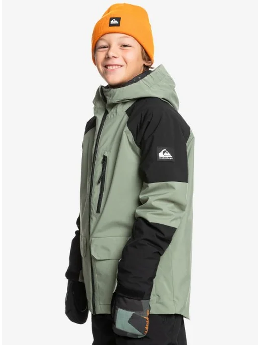 quiksilver Пуховик, зеленый, фото 2