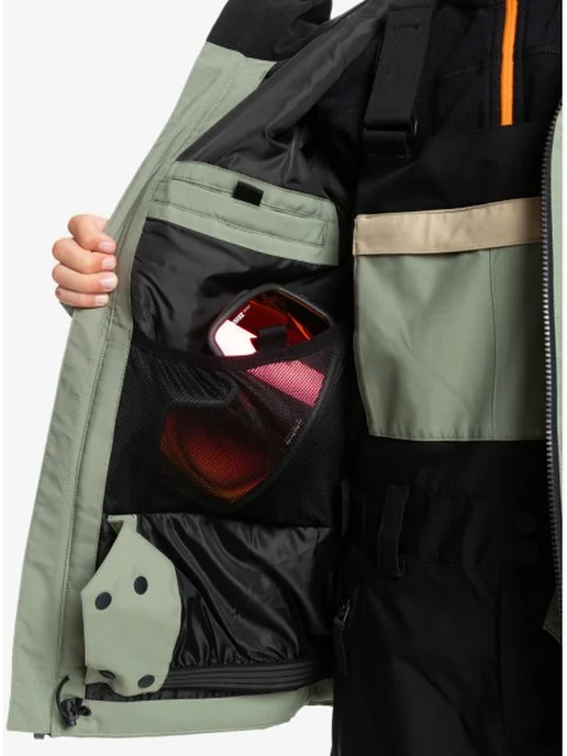 quiksilver Пуховик, зеленый, фото 3