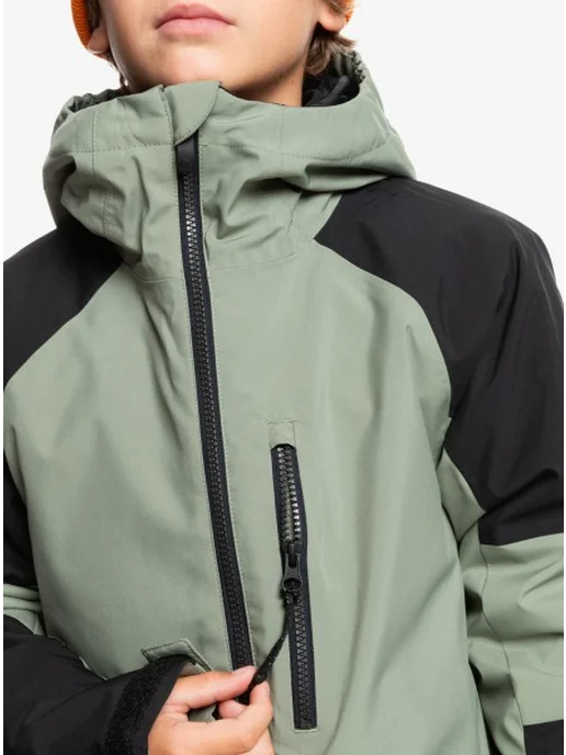 quiksilver Пуховик, зеленый, фото 4