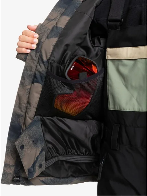 quiksilver Пуховик, коричневый, фото 3