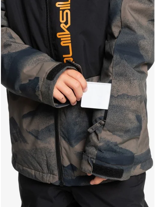 quiksilver Пуховик, коричневый, фото 4