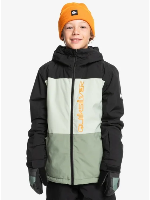 quiksilver Пуховик, зеленый
