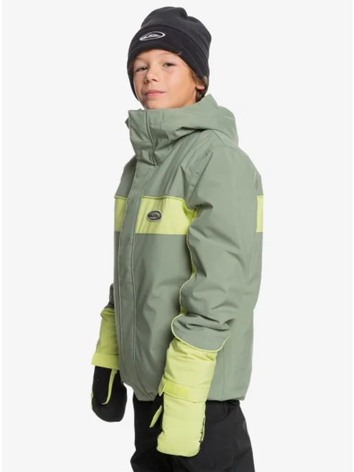 quiksilver Пуховик, зеленый, фото 2
