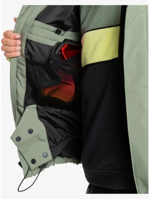 quiksilver Пуховик, зеленый, фото 3