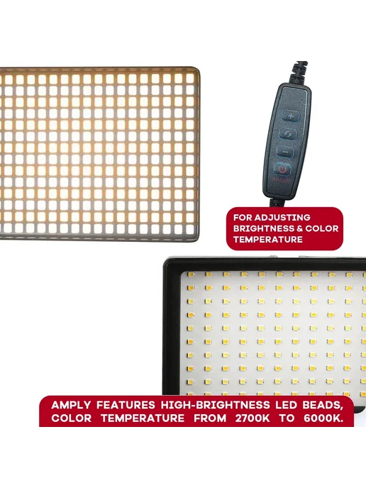 TENWISH LED Филл Лайт, Color ec7, 19x13см, 19x13 см, фото 5