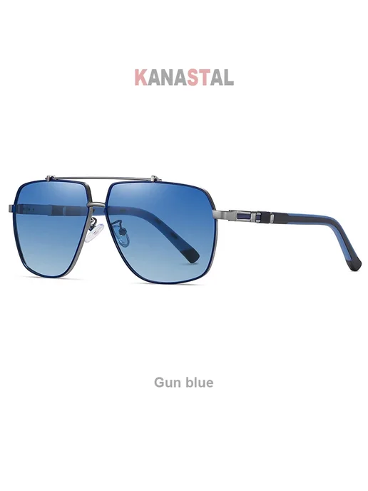 KANASTAL Солнцезащитные очки Gun Blue, синие линзы, синий