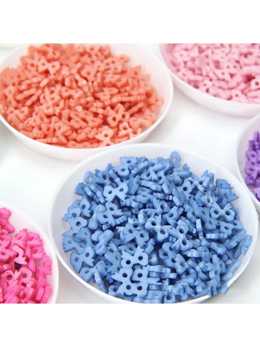 Нет бренда Пластиковые пуговицы-бабочки для скрапбукинга 200pcs, 01 Whi, 200 шт, фото 5
