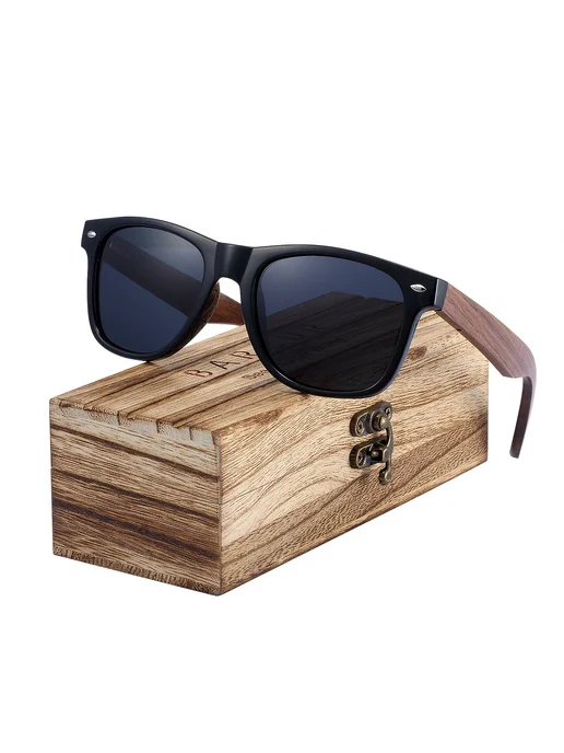 Barcur Очки Polarized Walnut Matte Black, черный, фото 7