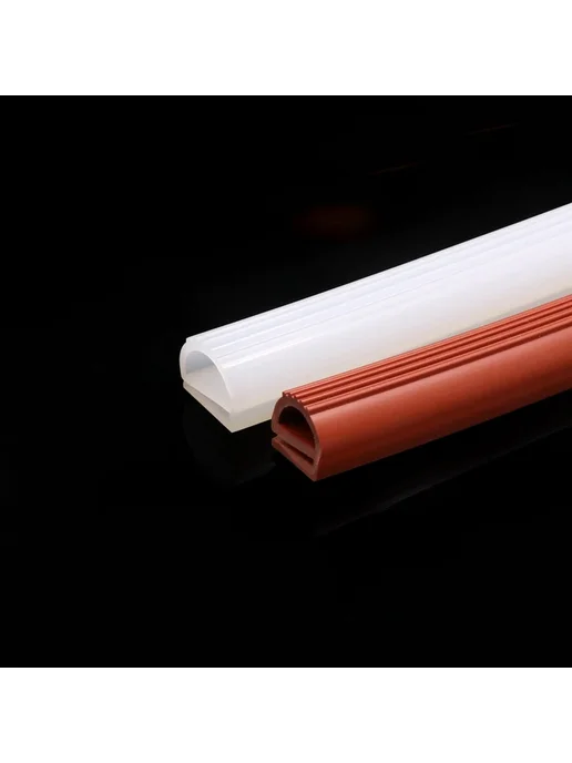 Нет бренда Силиконовая уплотнительная лента E-образная белая 14x12mm, 1, белый, фото 6