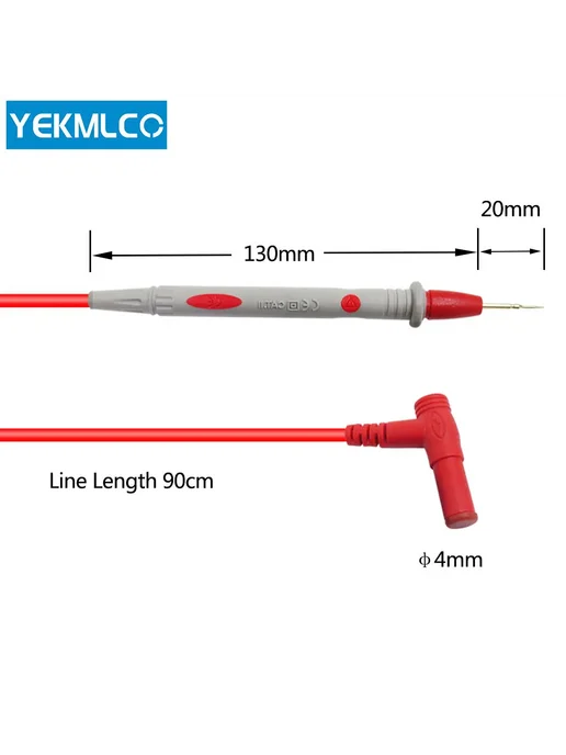 Нет бренда Тестовые провода YEKMLCO для мультиметра 20A 1000V, 20A 1000V, фото 5