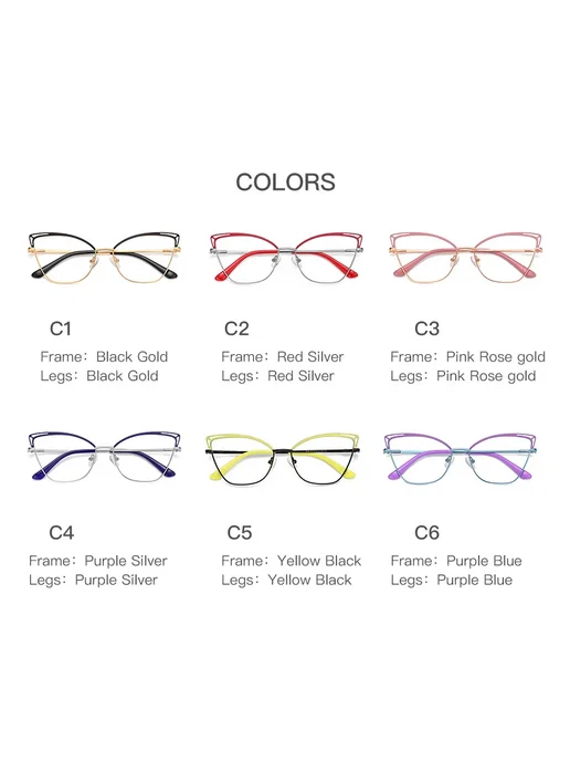 Gmei Optical Женские очки Gmei Design 3038, красный C2, красный, фото 7