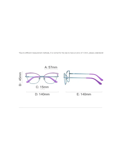 Gmei Optical Женские очки Gmei Design 3038, фиолетовый C4, фиолетовый, фото 6