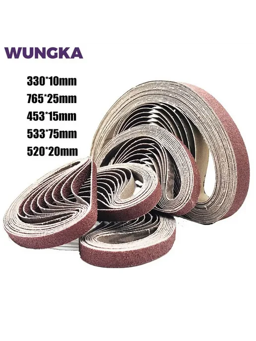 WUNGKA Шлифовальные ленты 453x15mm, Girt60-10pcs, Girt150-10pcs