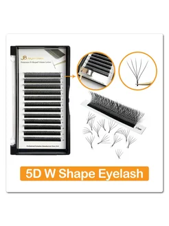 JB Jeyelabeau 5D W ресницы 9 мм, C изгиб