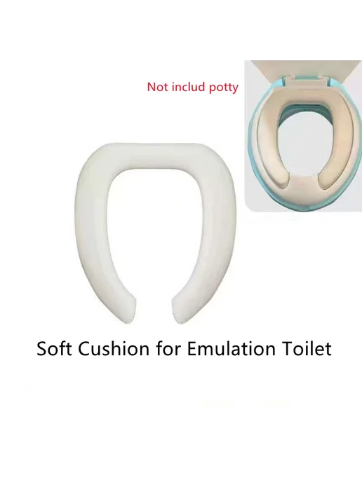Нет бренда Мягкая подушка на горшок белая Only Mat-96, Мягкая на горшок Mat-239, фото 6