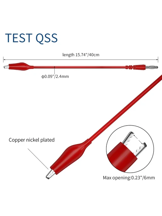 TEST QSS Комплект тестовых проводов QSS для мультиметра, вариант, фото 5
