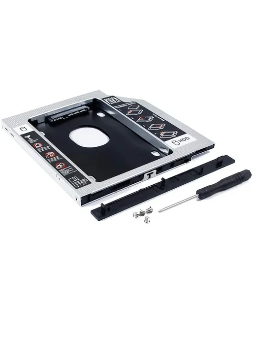 Нет бренда 12,7 мм 2nd SATA HDD SSD жесткий диск Caddy для Dell Optiple, вариант, фото 2
