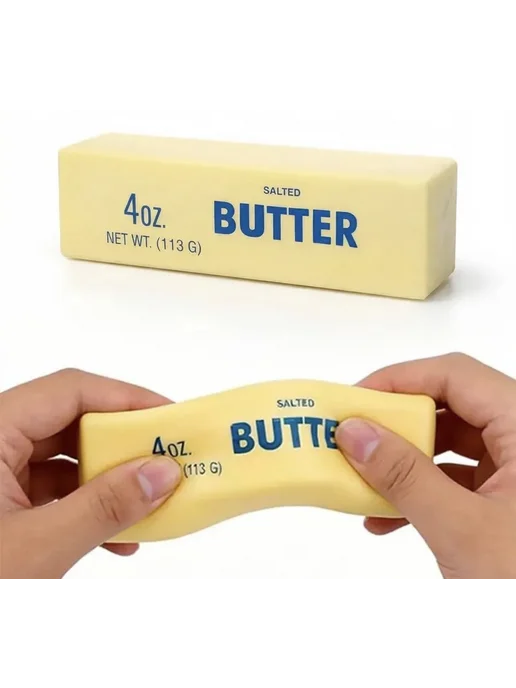 umra Store Антистресс butter сквиш масло, желтый, фото 2
