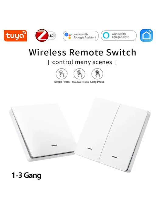 YSRSAI Беспроводной умный выключатель Tuya ZigBee 1-3 клавиш, вариант, фото 2