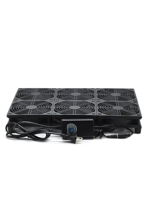 LDYZS 120мм корпус вентелятор 12В Синий, 2 fan 3000RPM, EU R, синий, фото 6