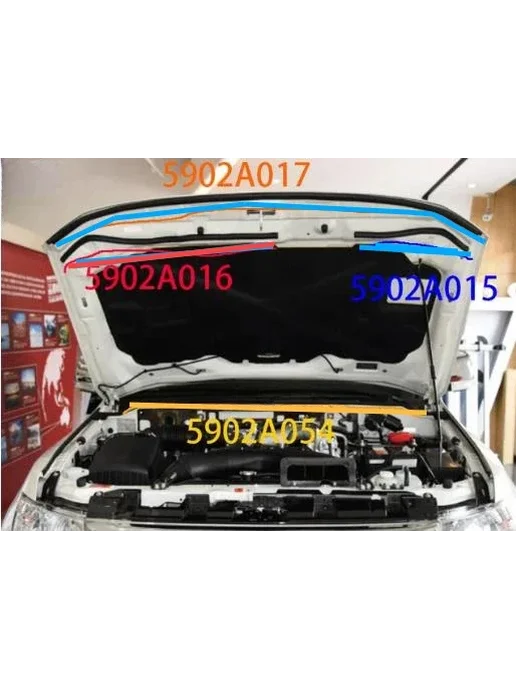 GDDT Резиновое уплотнение для капота Pajero 4th 5902A016 V90, упл, вариант, фото 7