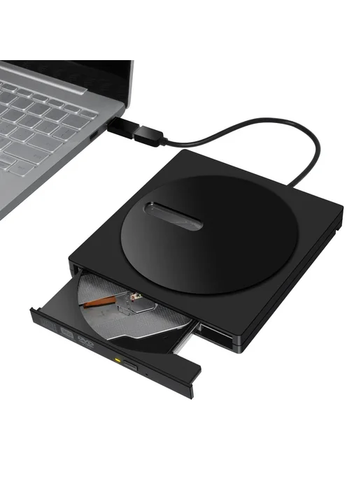 DeepFox Внешний CD DVD RW привод USB3.0, вариант, фото 6